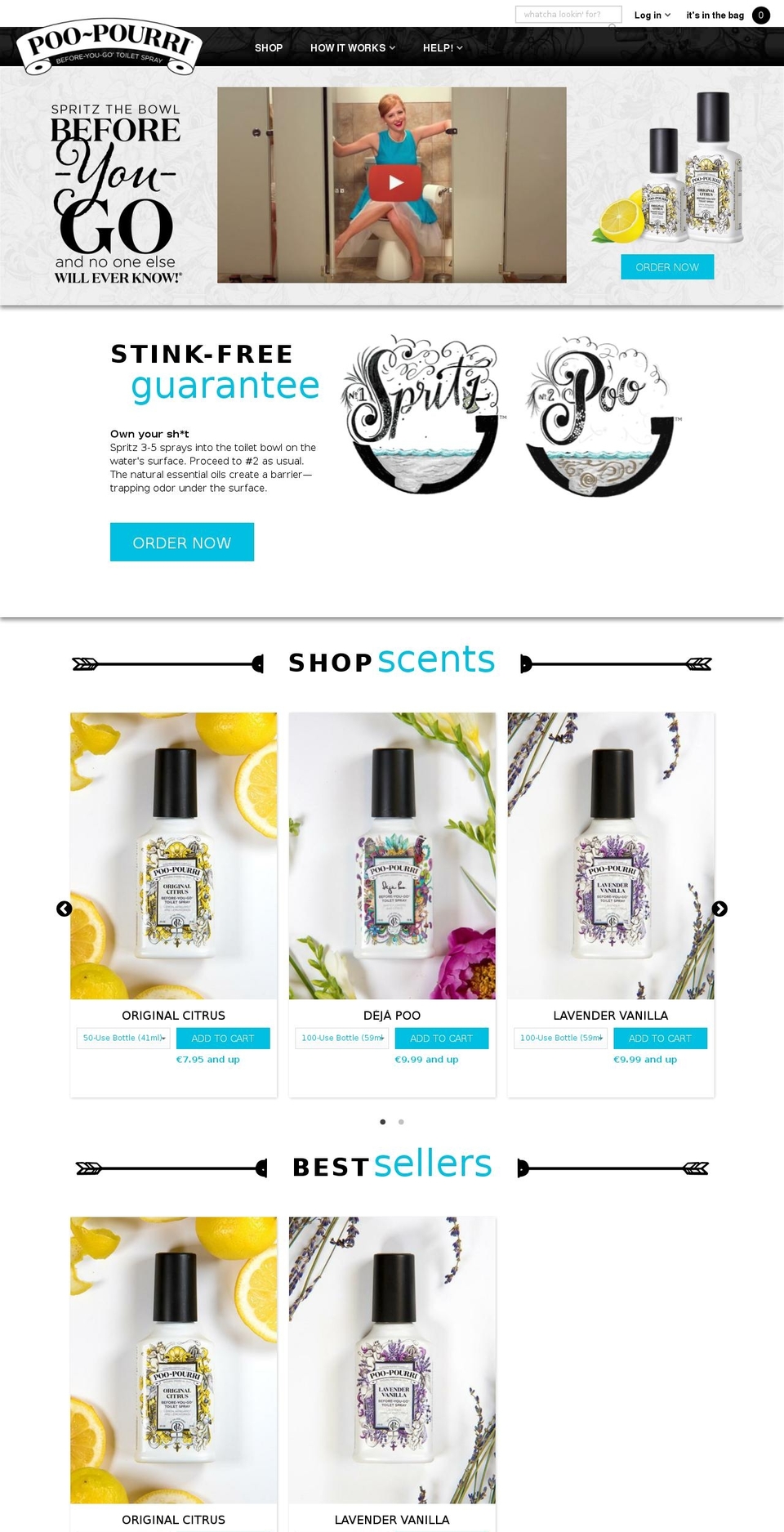 poopourri.nl shopify website screenshot