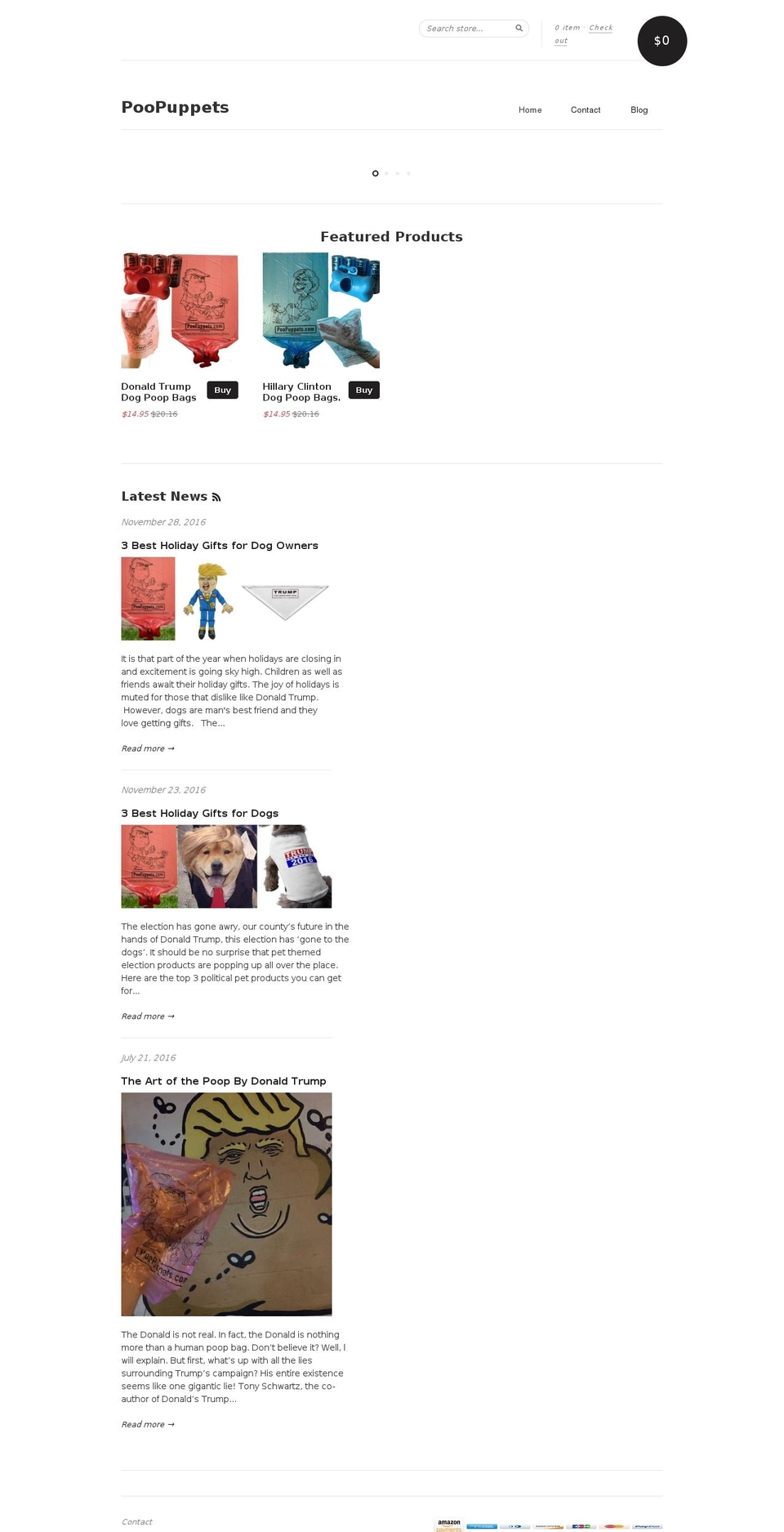 pooppuppets.com shopify website screenshot