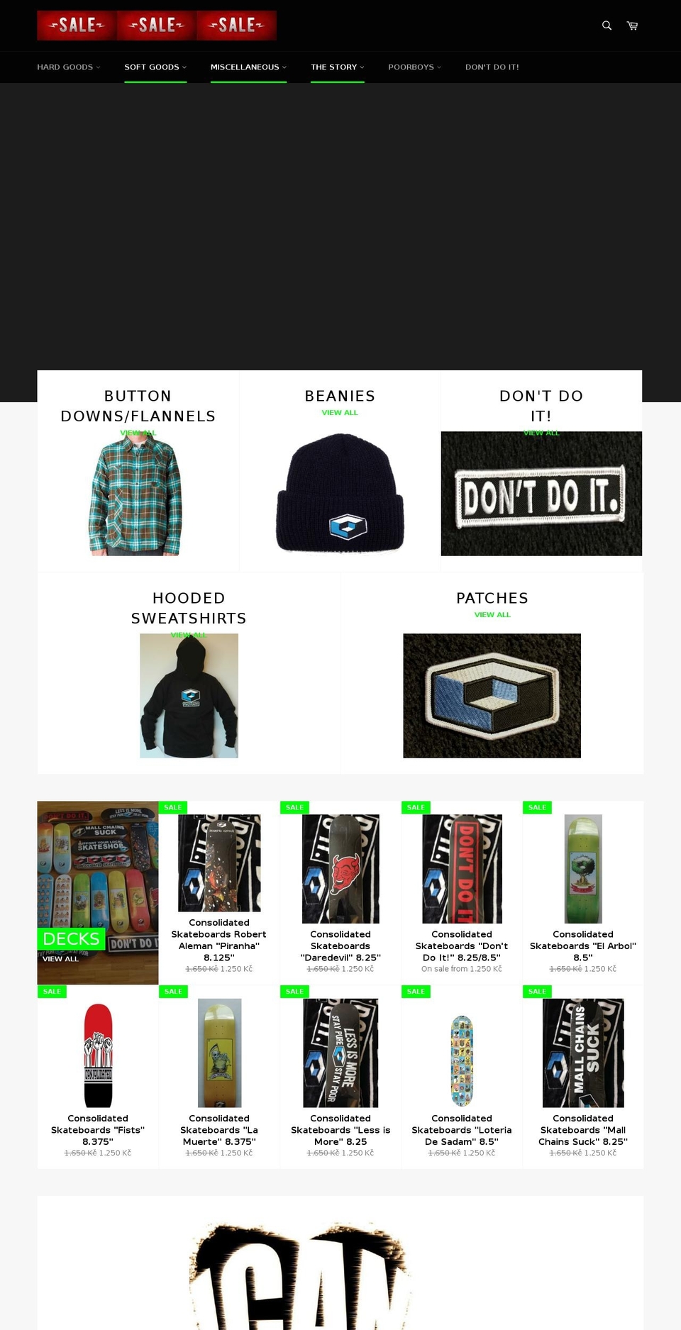 poorboyshop.com — Shopify storefront screenshot