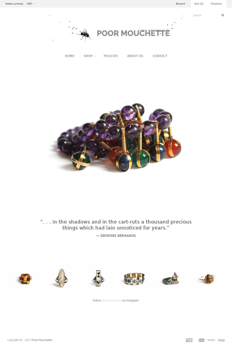 poormouchette.com shopify website screenshot