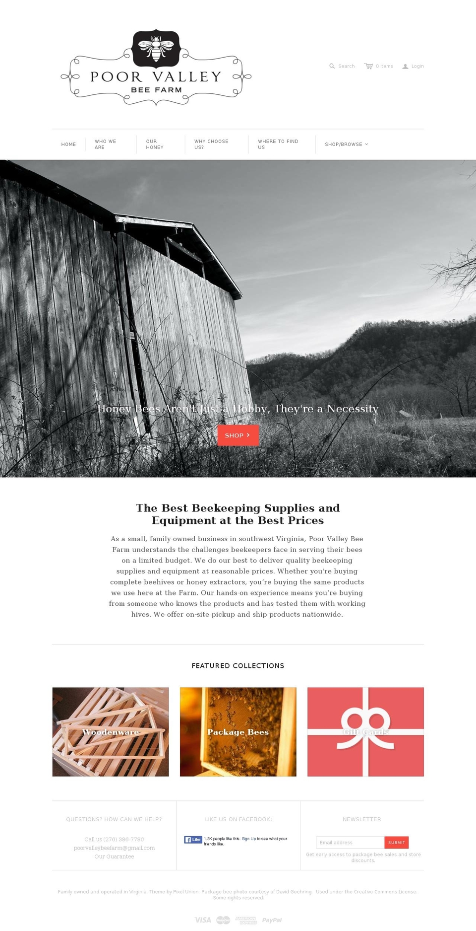 poorvalleybeefarm.com shopify website screenshot