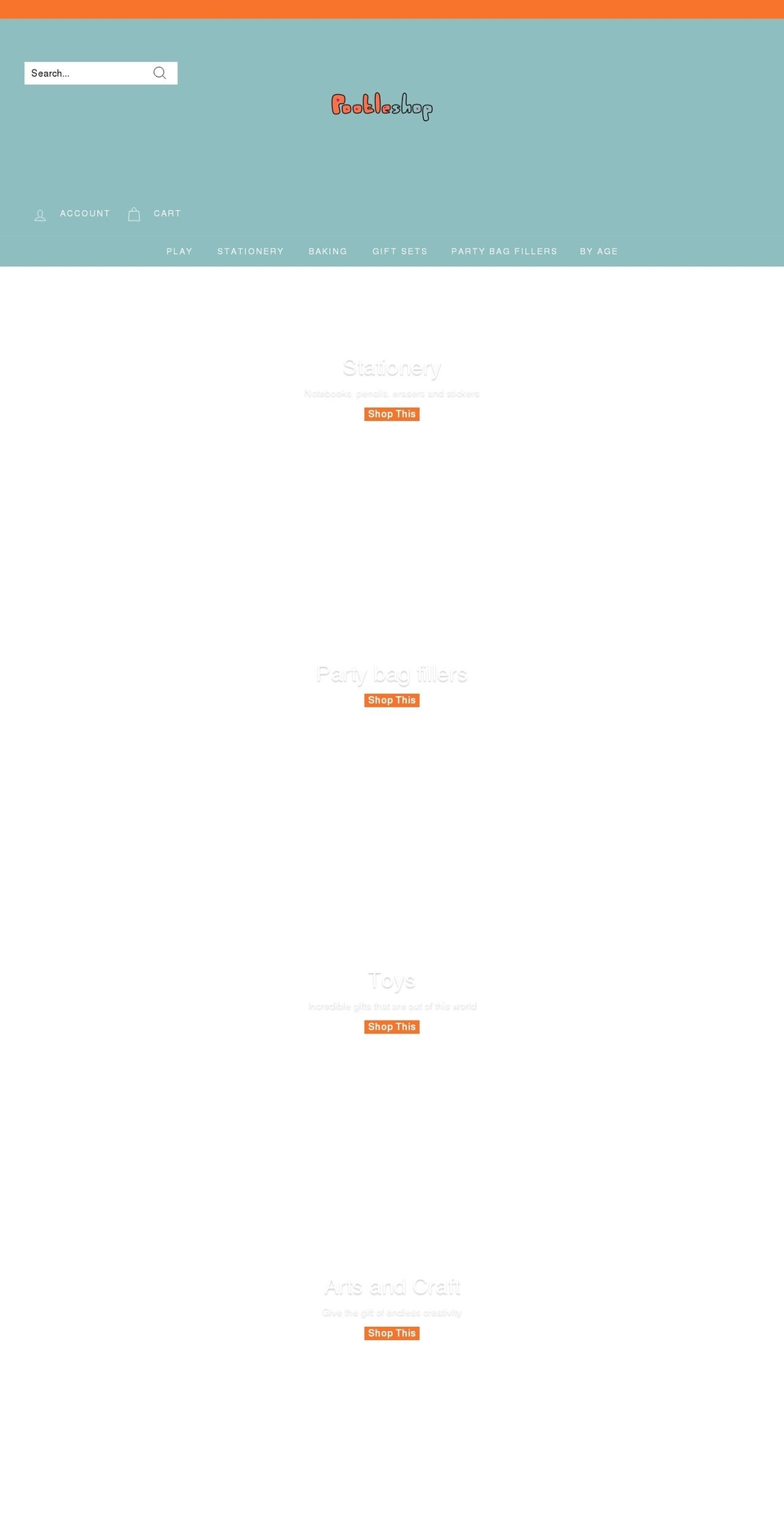 pootleshop.co.uk shopify website screenshot