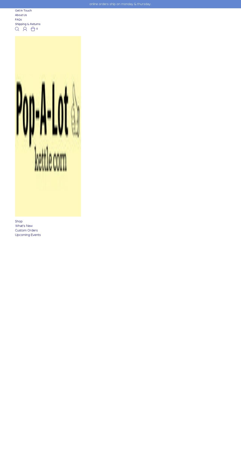 pop-a-lotkettlecorn.com shopify website screenshot