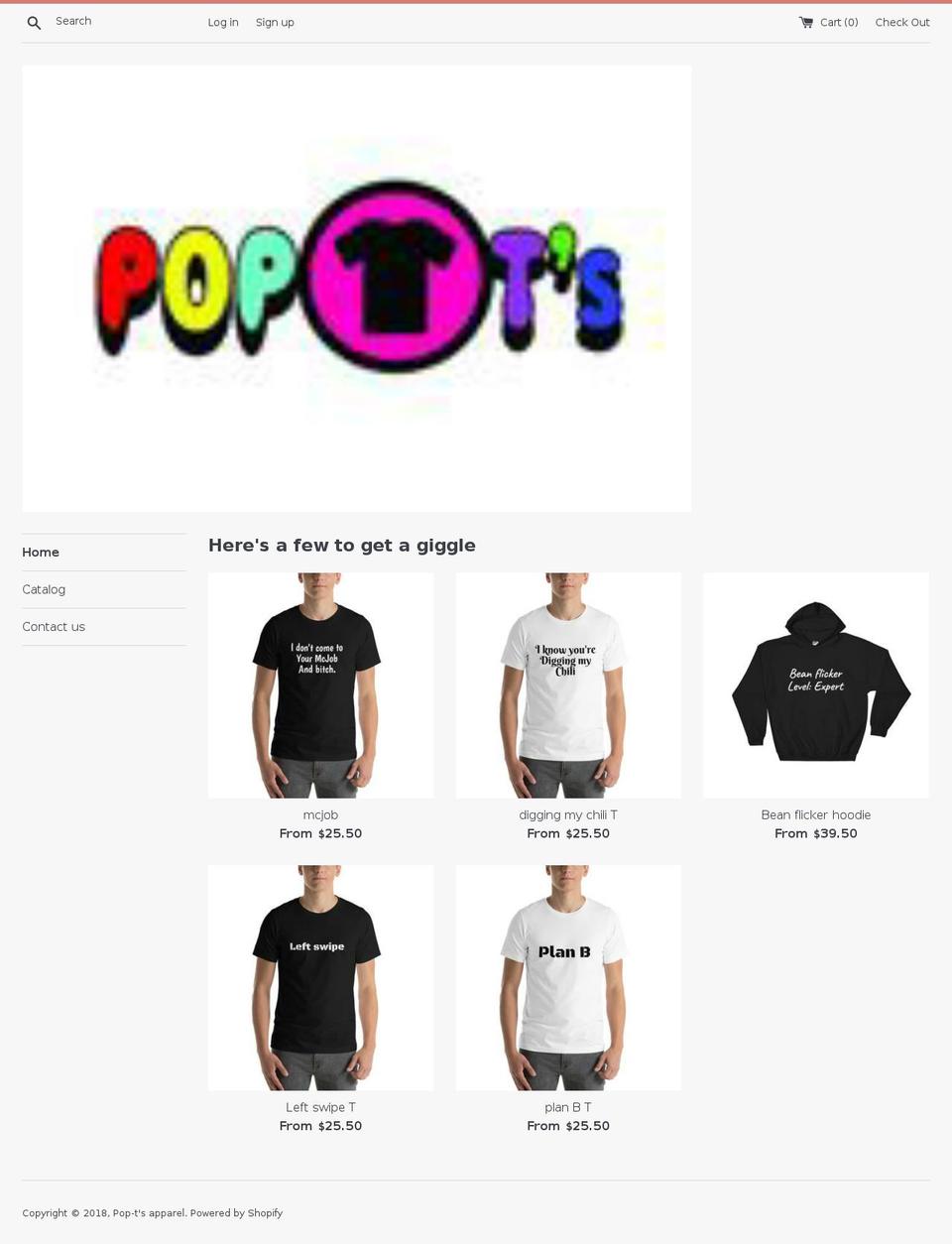 pop-ts.com — Shopify storefront screenshot