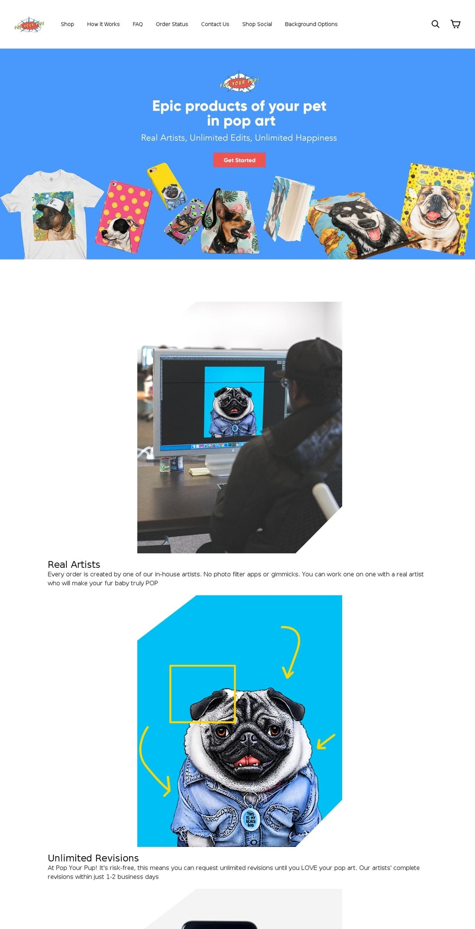 pop-your-pup.myshopify.com shopify website screenshot