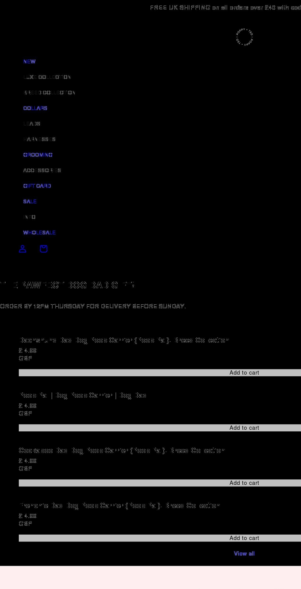 popandted.co.uk shopify website screenshot