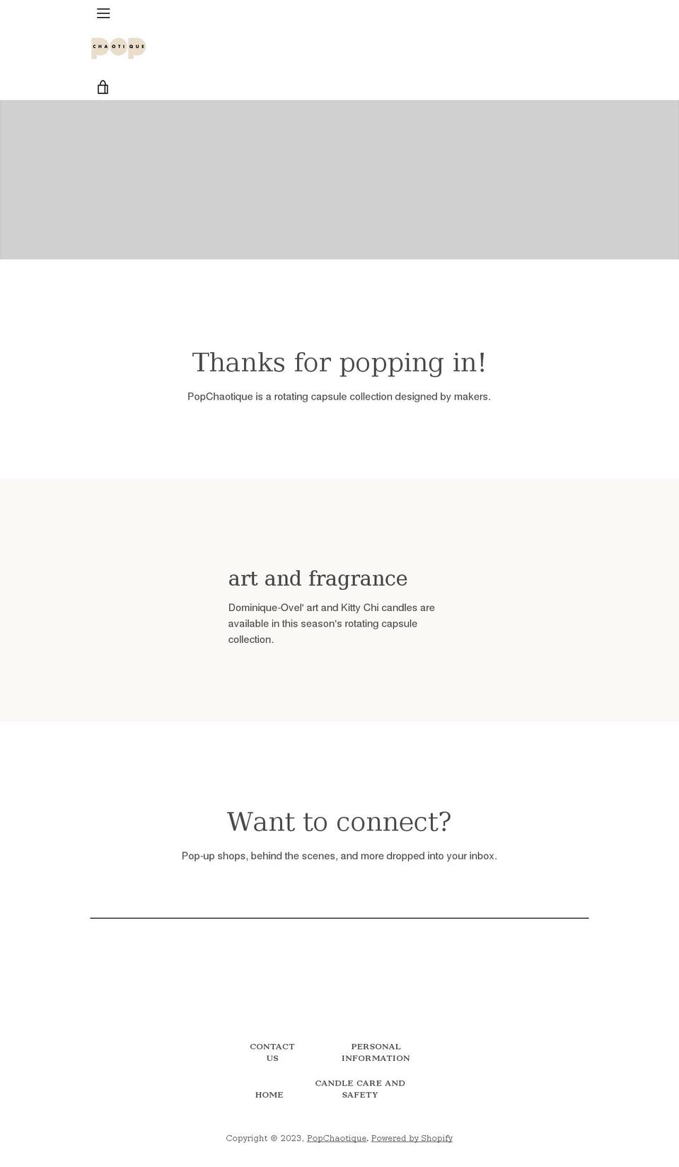 popchaotique.com shopify website screenshot