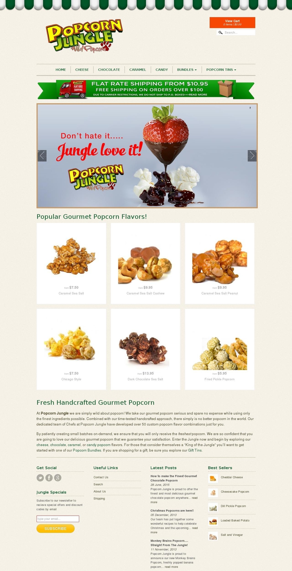 popcornjungle.com shopify website screenshot