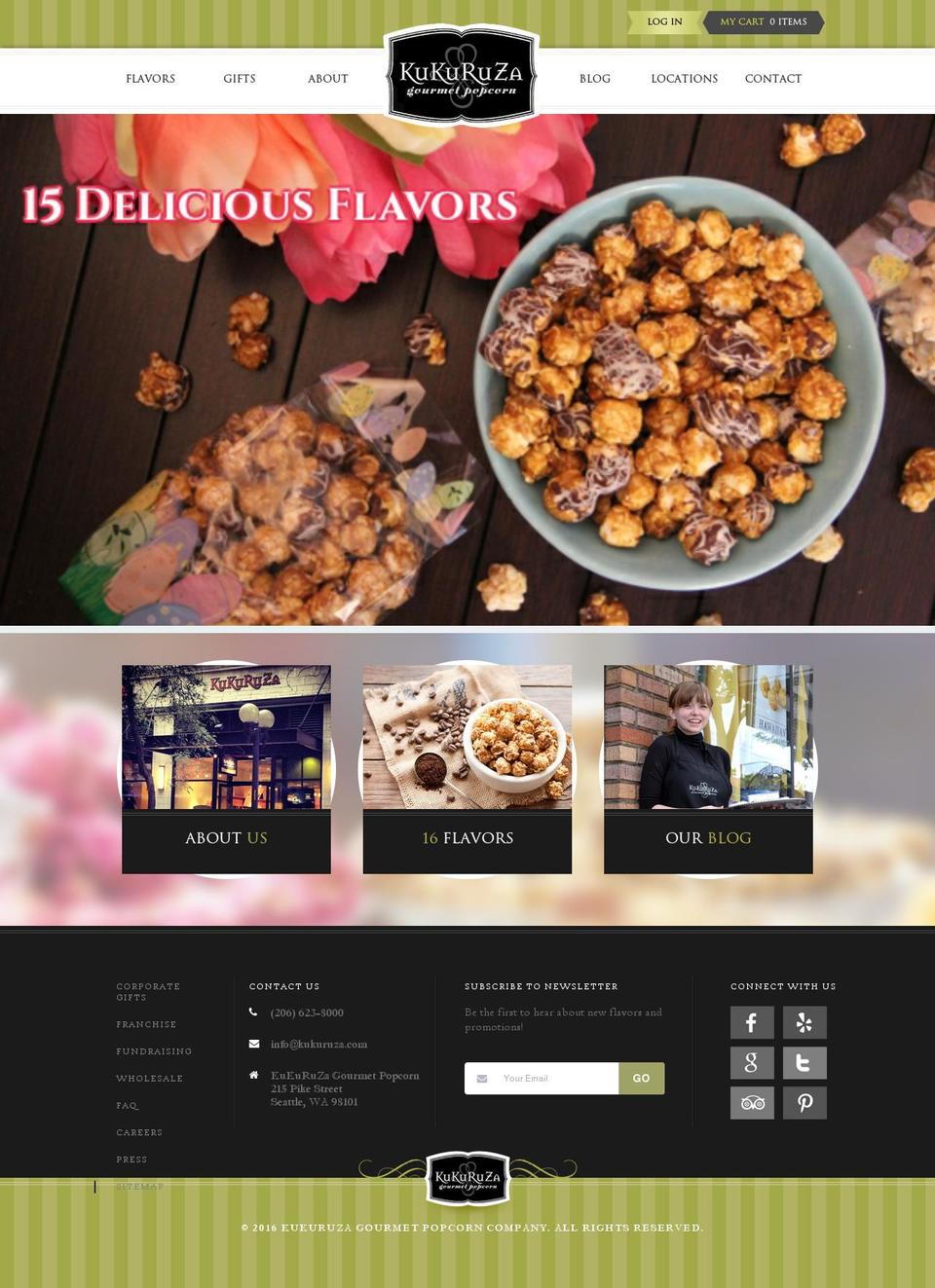 popcornpavilion.com shopify website screenshot