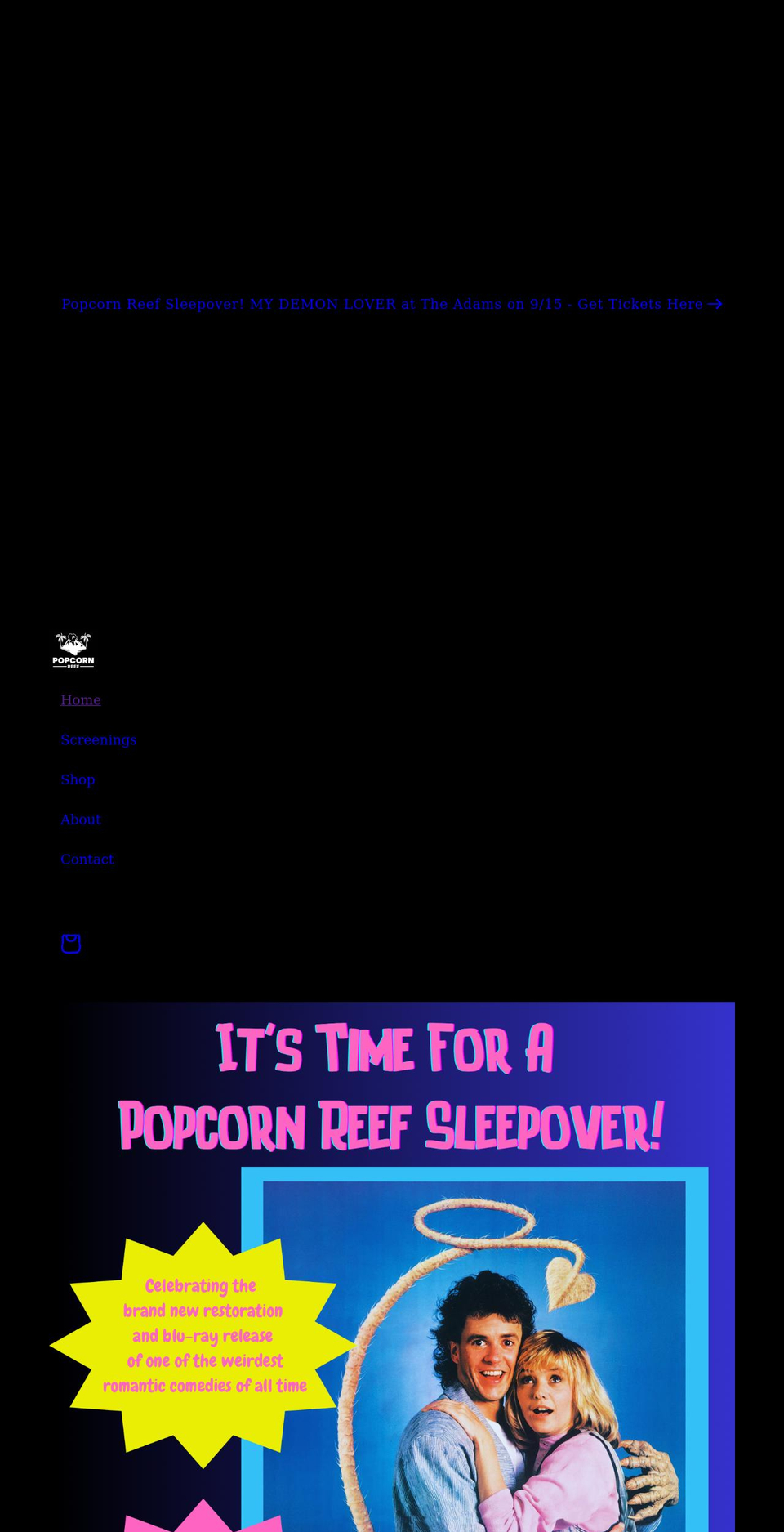 popcornreef.com shopify website screenshot