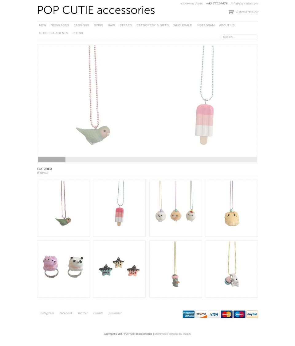 popcutie.com shopify website screenshot