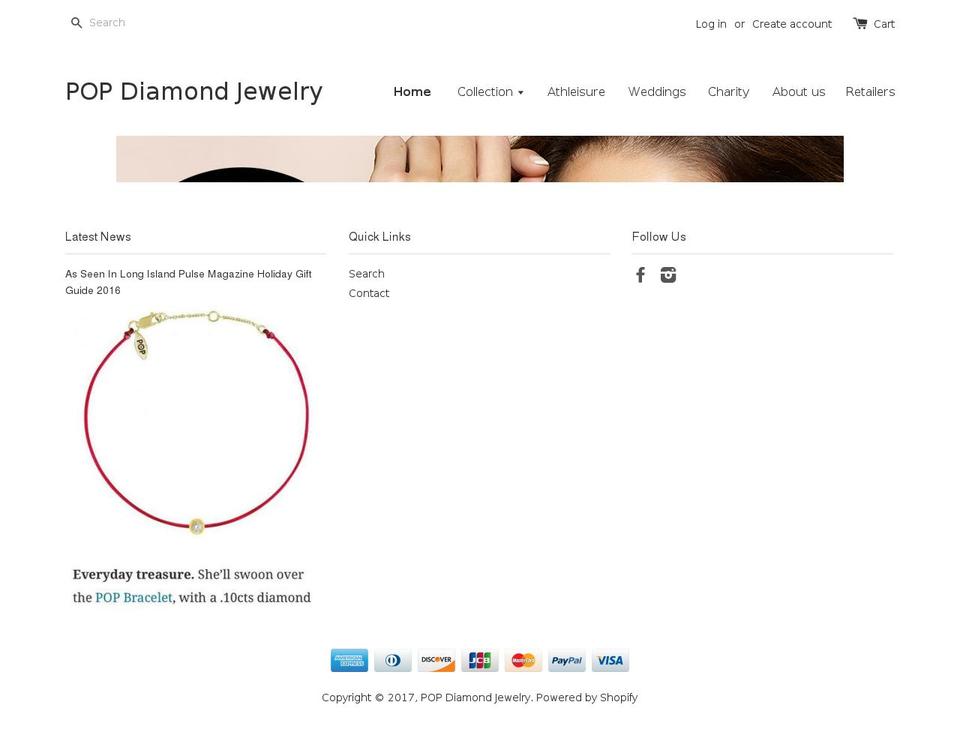 025 Shopify theme site example popdiamondjewelry.com