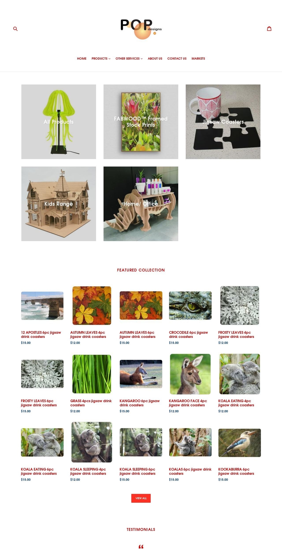 popdigital.net.au shopify website screenshot