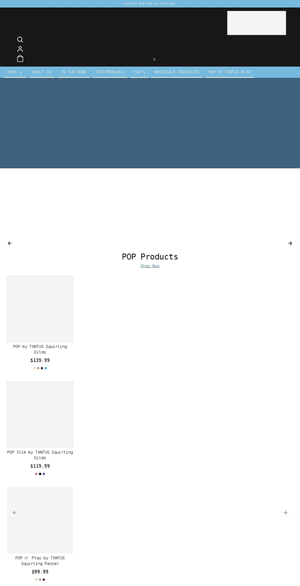 popdildo.com shopify website screenshot
