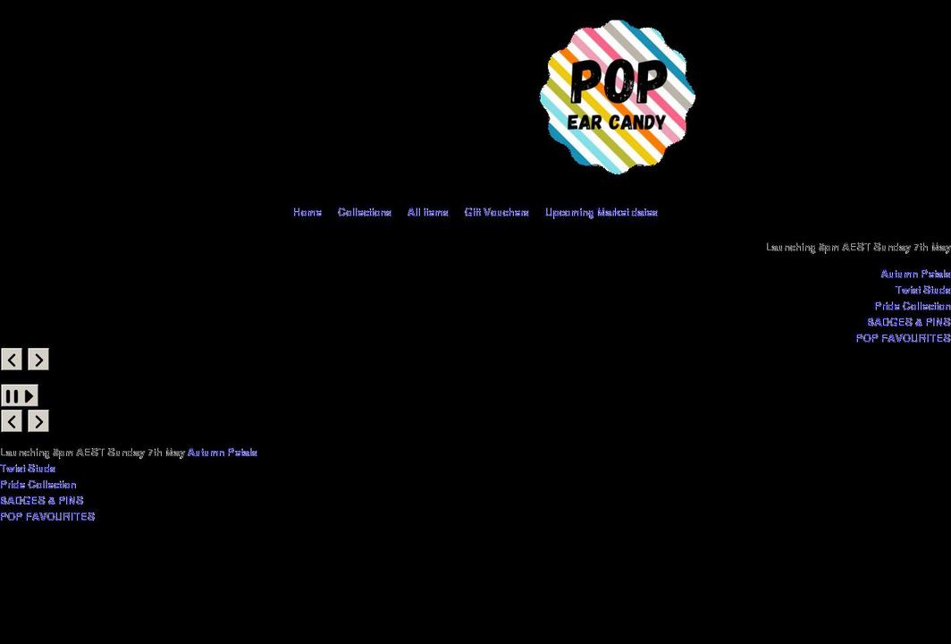 popearcandy.com shopify website screenshot