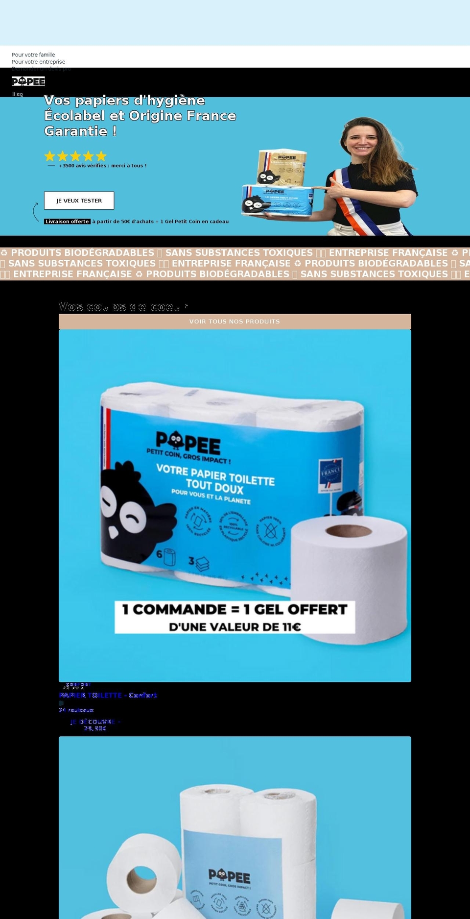 popee.co shopify website screenshot