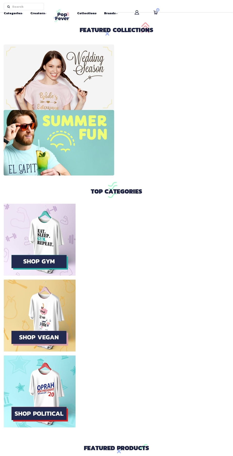 popfever.com — Shopify storefront screenshot
