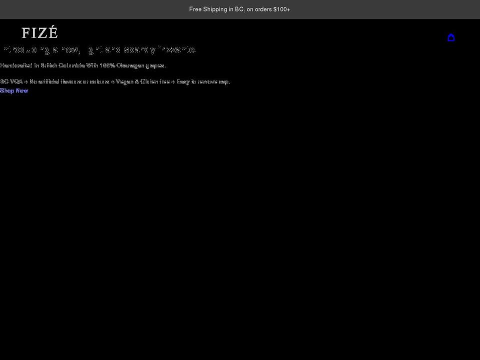 popfize.com shopify website screenshot
