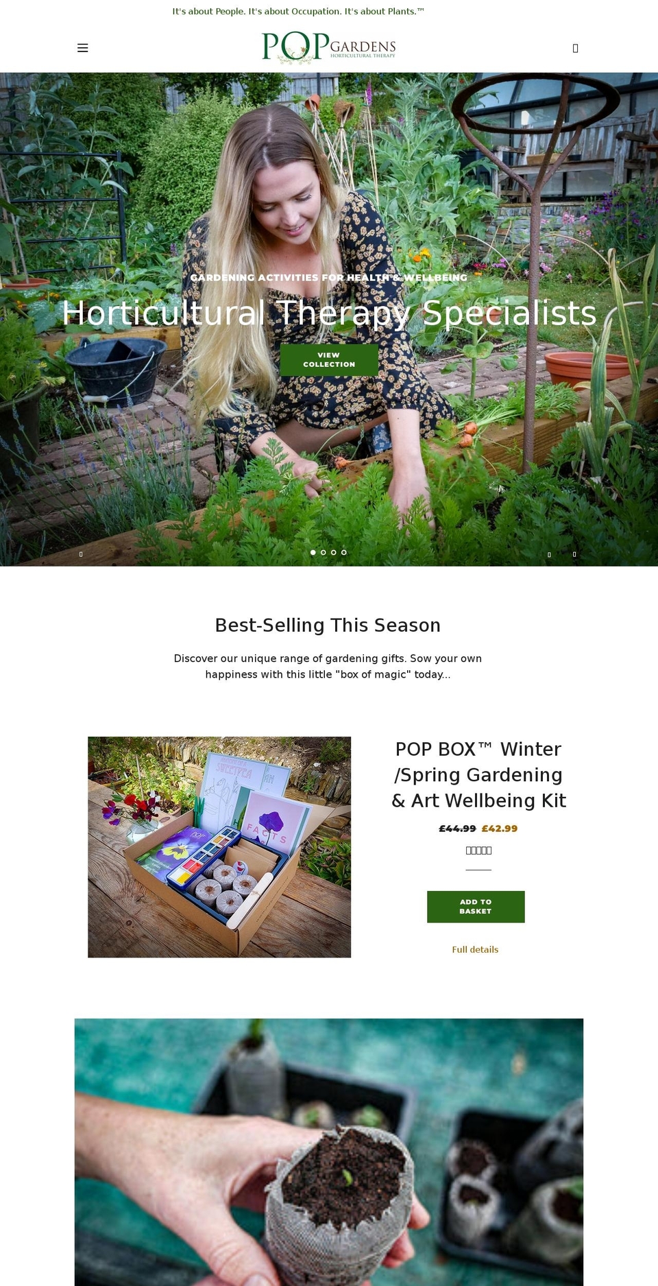 popgardens.co.uk shopify website screenshot
