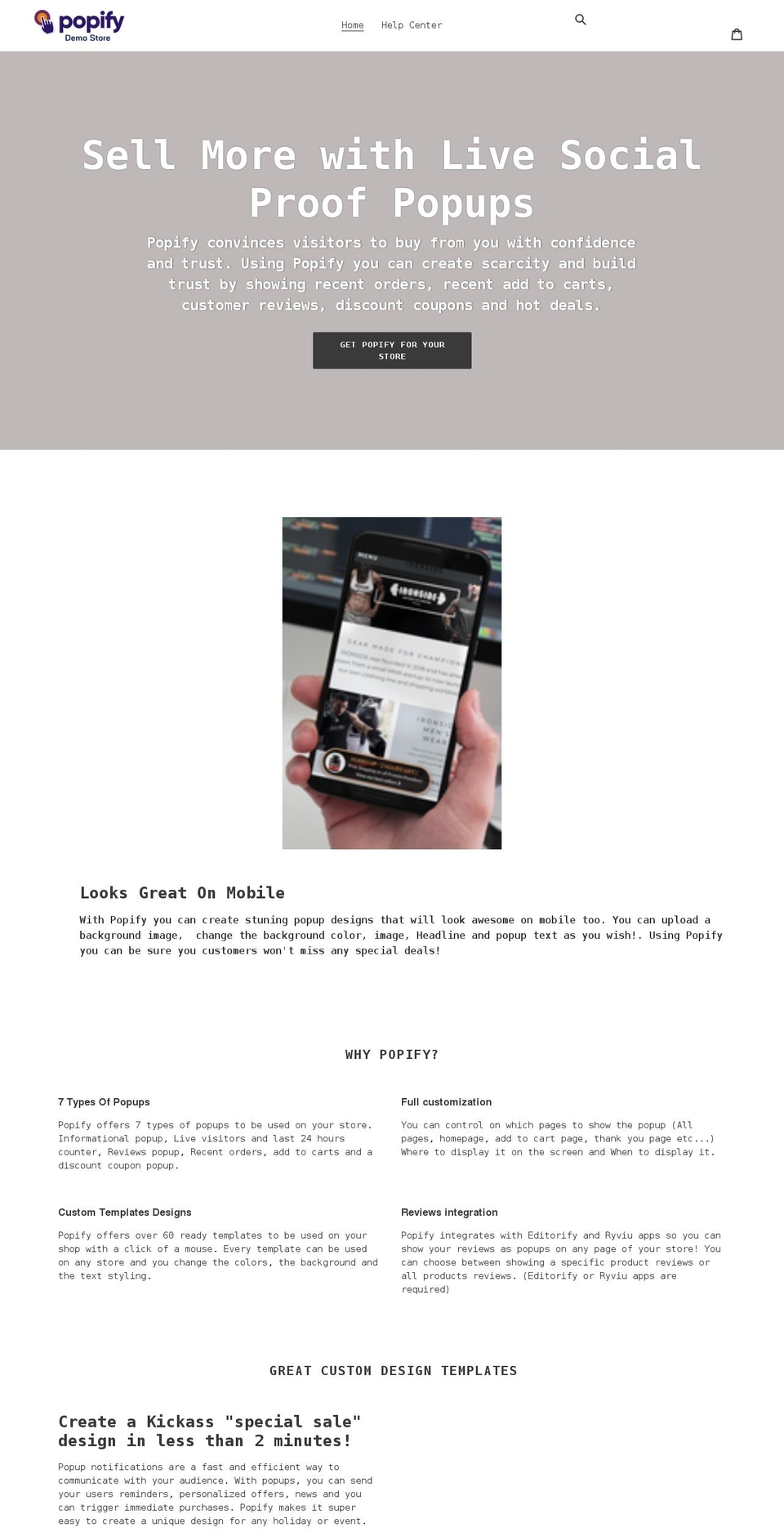 popify-demo.myshopify.com shopify website screenshot