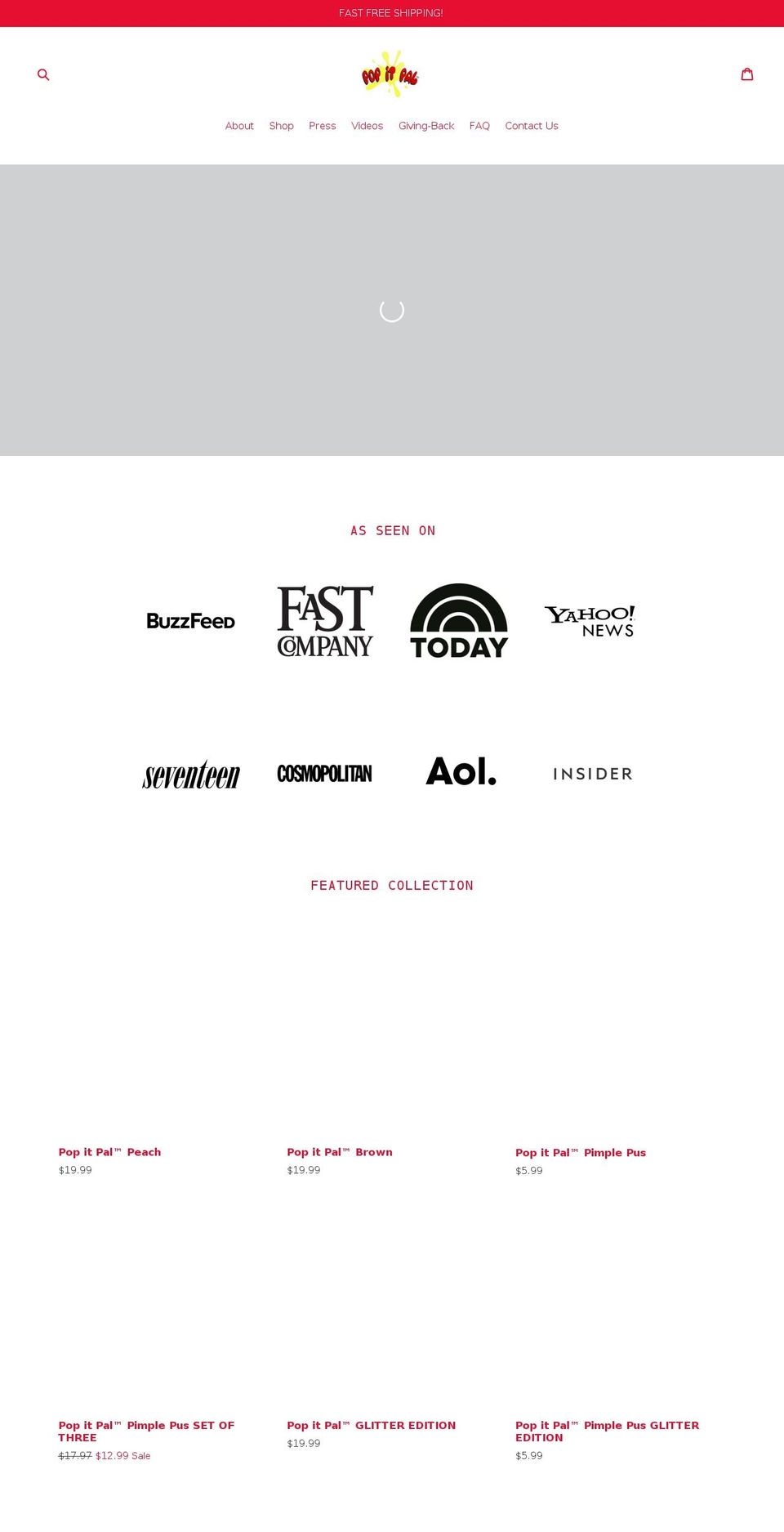 popitpal.com shopify website screenshot