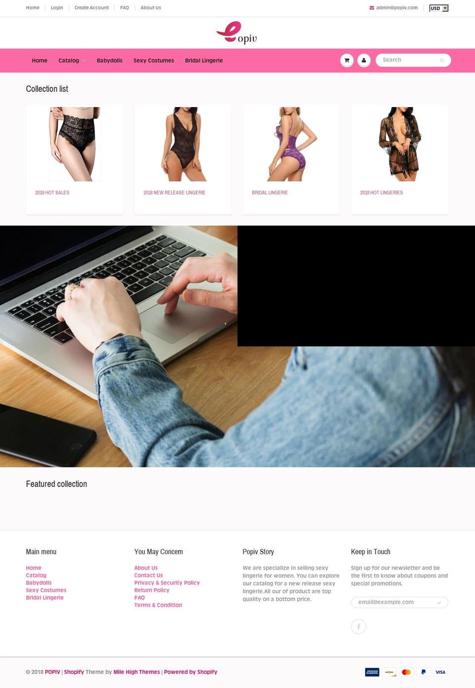popiv.com — Shopify storefront screenshot