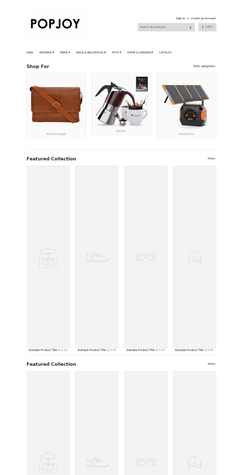 popjoyshop.com shopify website screenshot