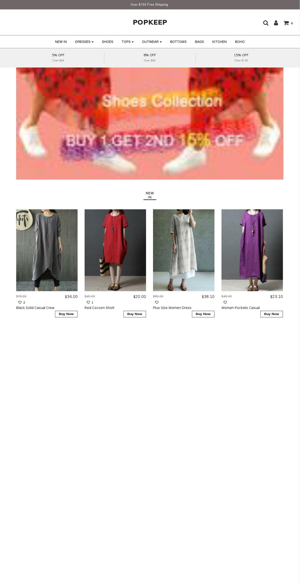 popkeep.com shopify website screenshot