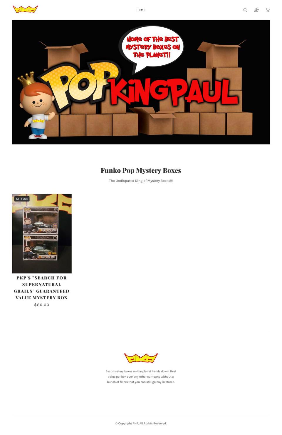 Mira-v-- Shopify theme site example popkingpaul.com