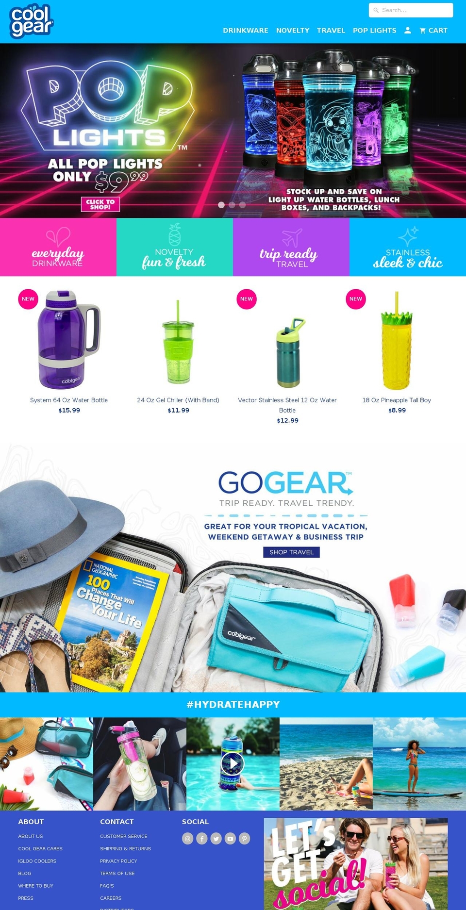 poplights.com — Shopify storefront screenshot