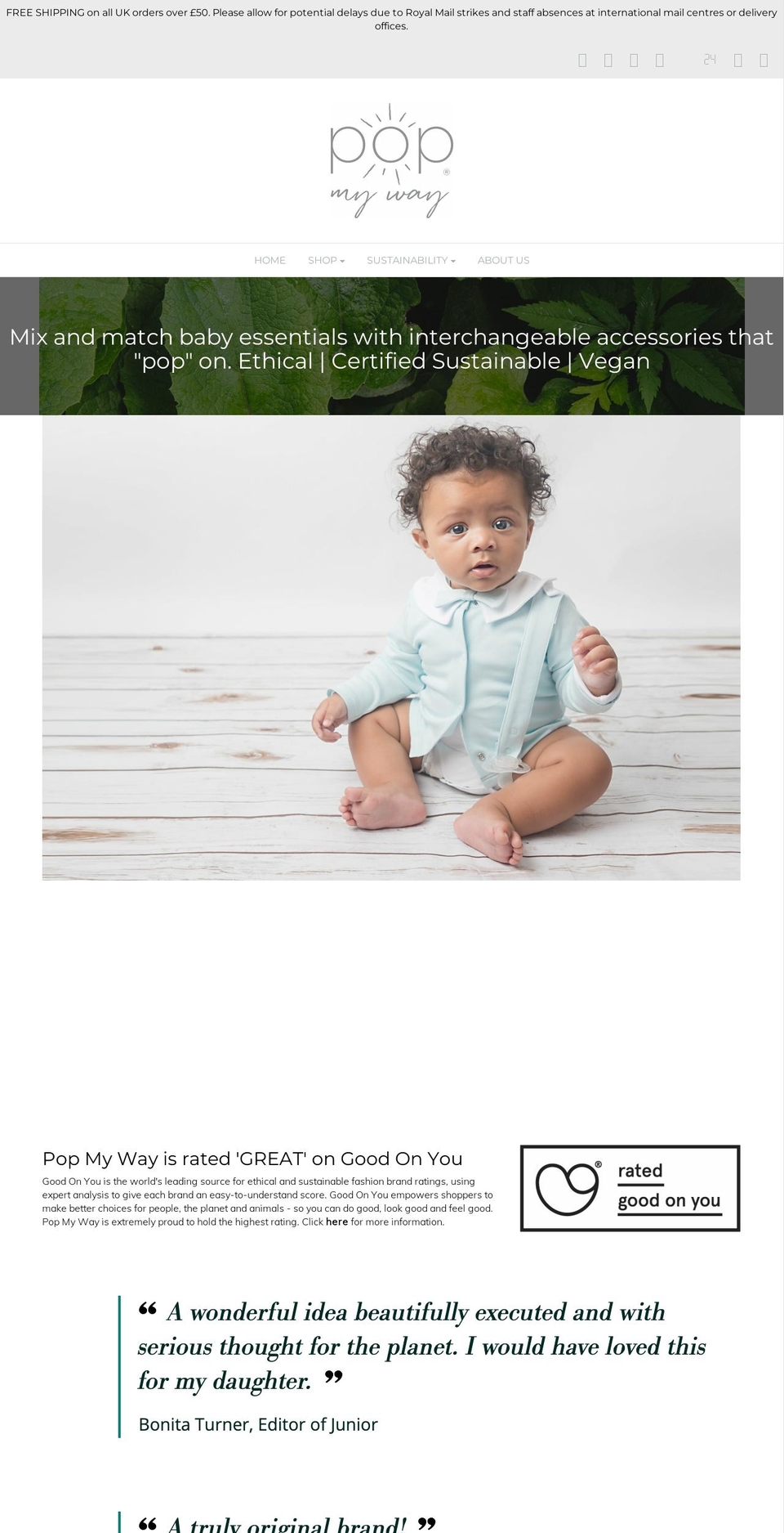 popmyway.co.uk shopify website screenshot