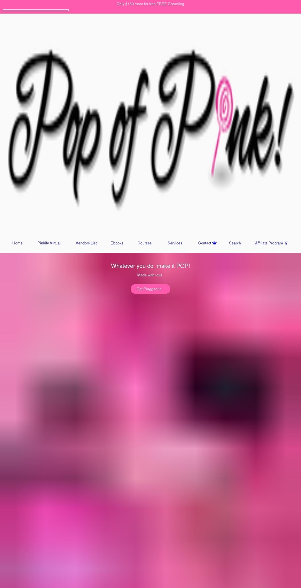 popofpinkshop.com shopify website screenshot