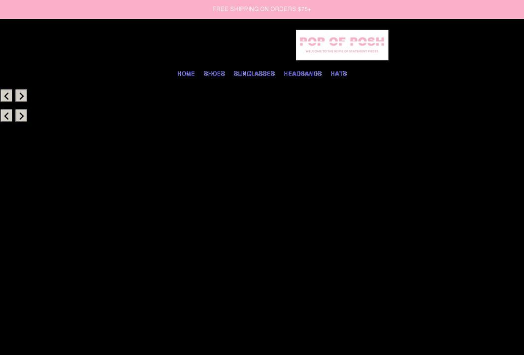 popofposhboutique.com shopify website screenshot
