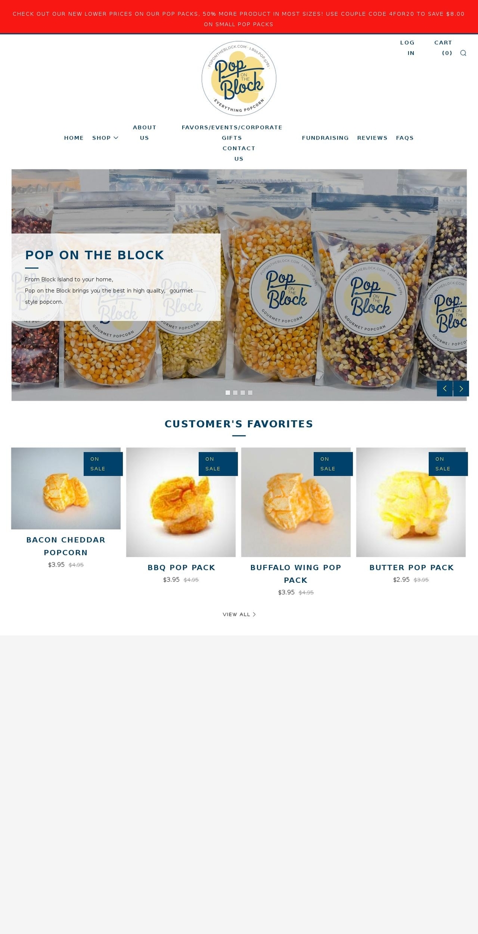 popontheblock.com shopify website screenshot
