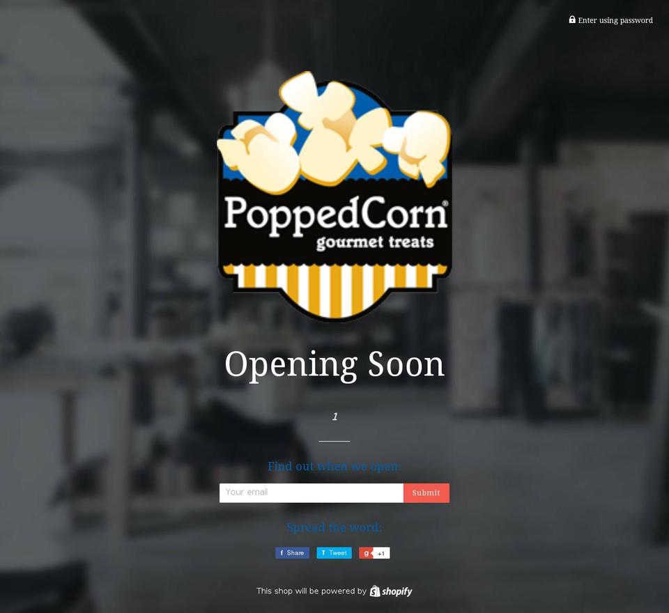 poppedcorn-llc.myshopify.com shopify website screenshot