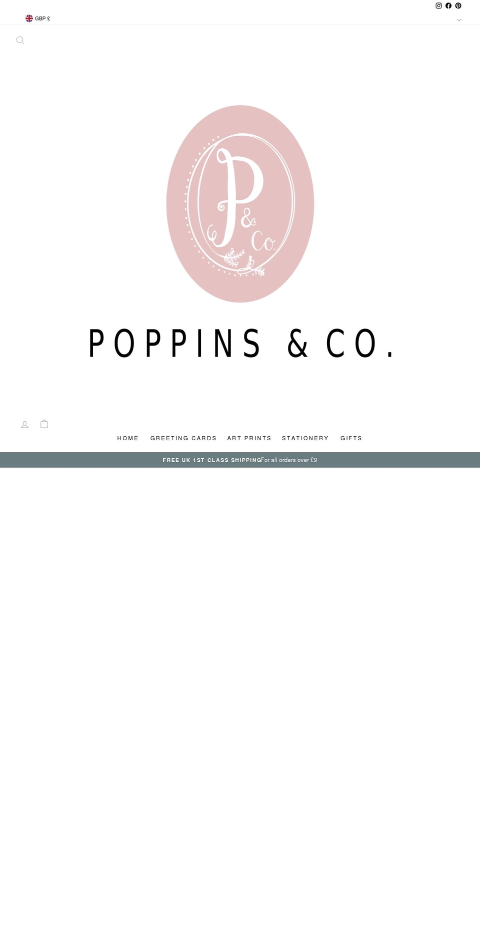 poppinsandco.com shopify website screenshot