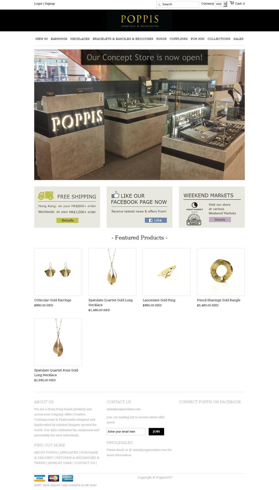 poppisonline.com shopify website screenshot