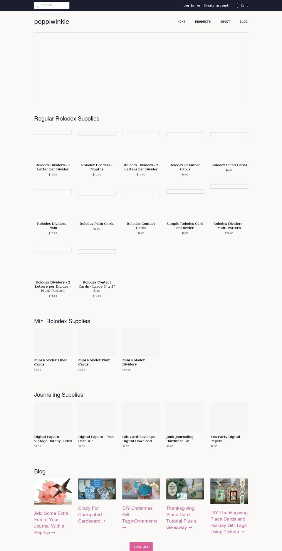 poppiwinkle.com shopify website screenshot
