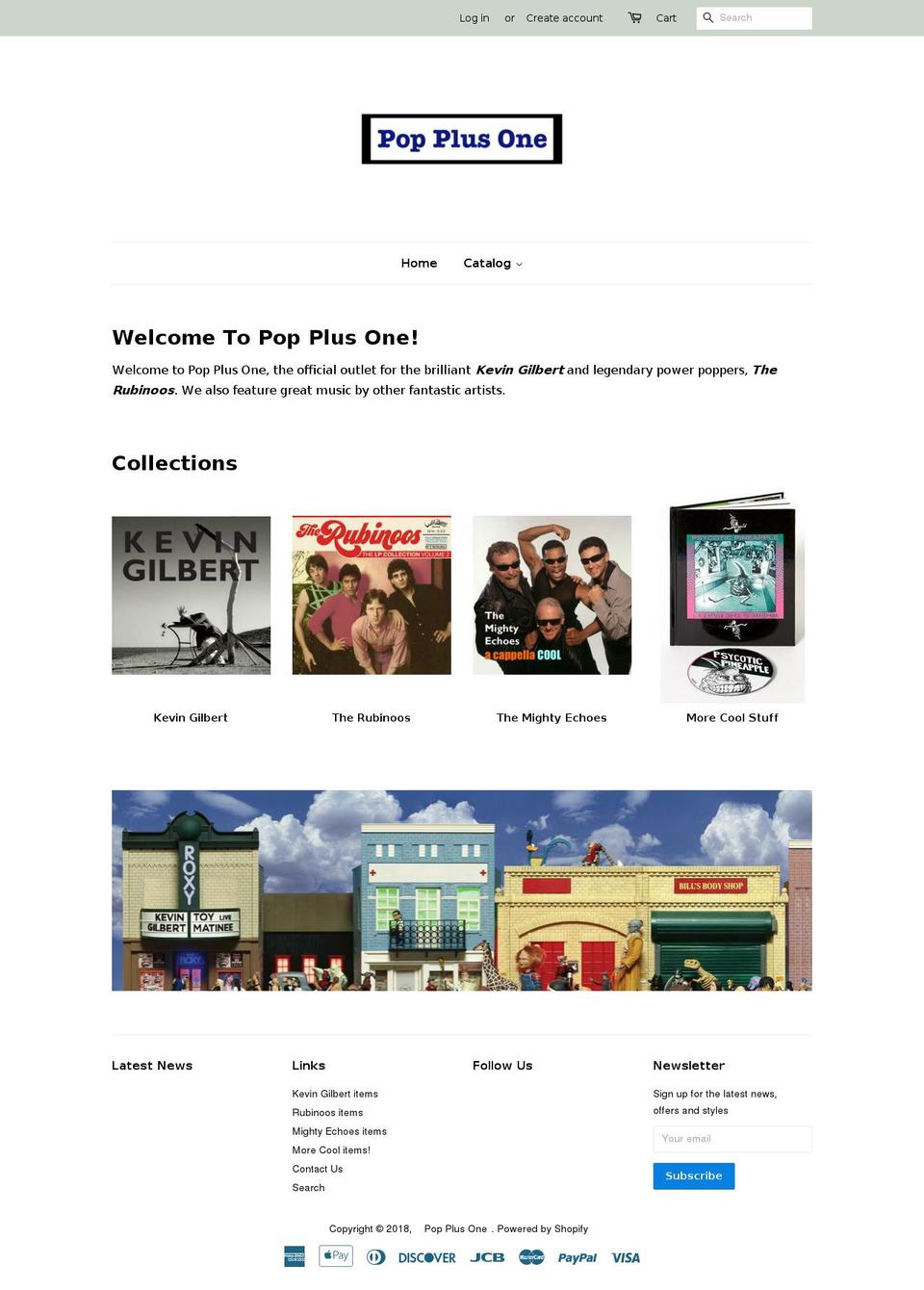 popplusone.com shopify website screenshot