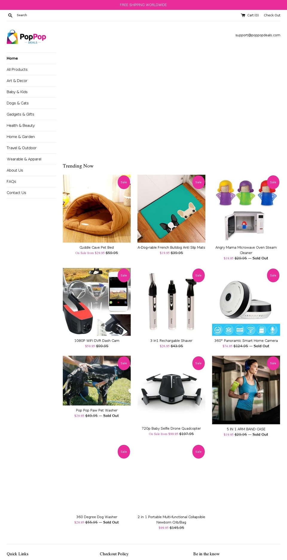 poppopdeals.com — Shopify storefront screenshot