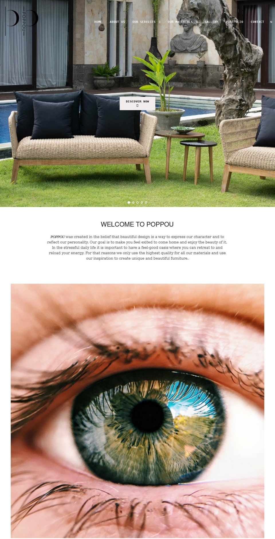 poppou-interiors.com — Shopify storefront screenshot
