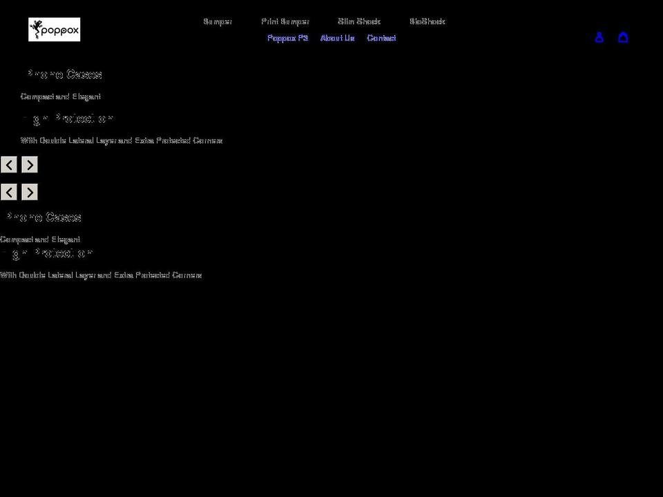 poppox.com shopify website screenshot