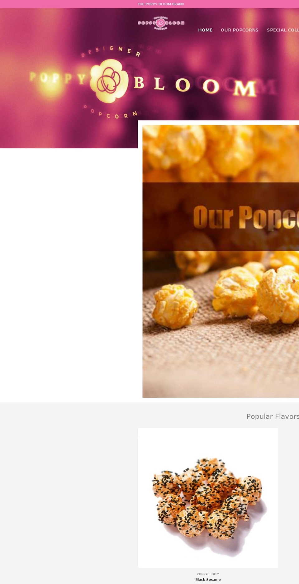 poppy-bloom.com shopify website screenshot