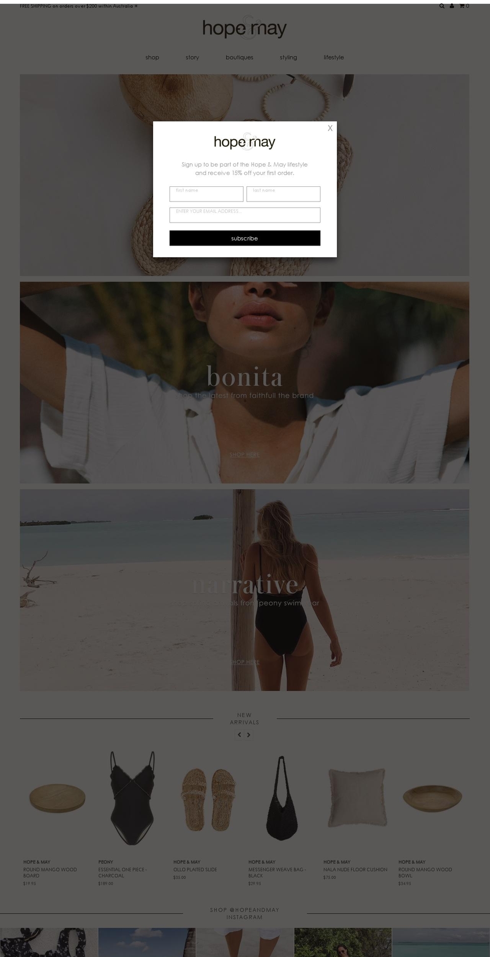poppyandco.com.au shopify website screenshot
