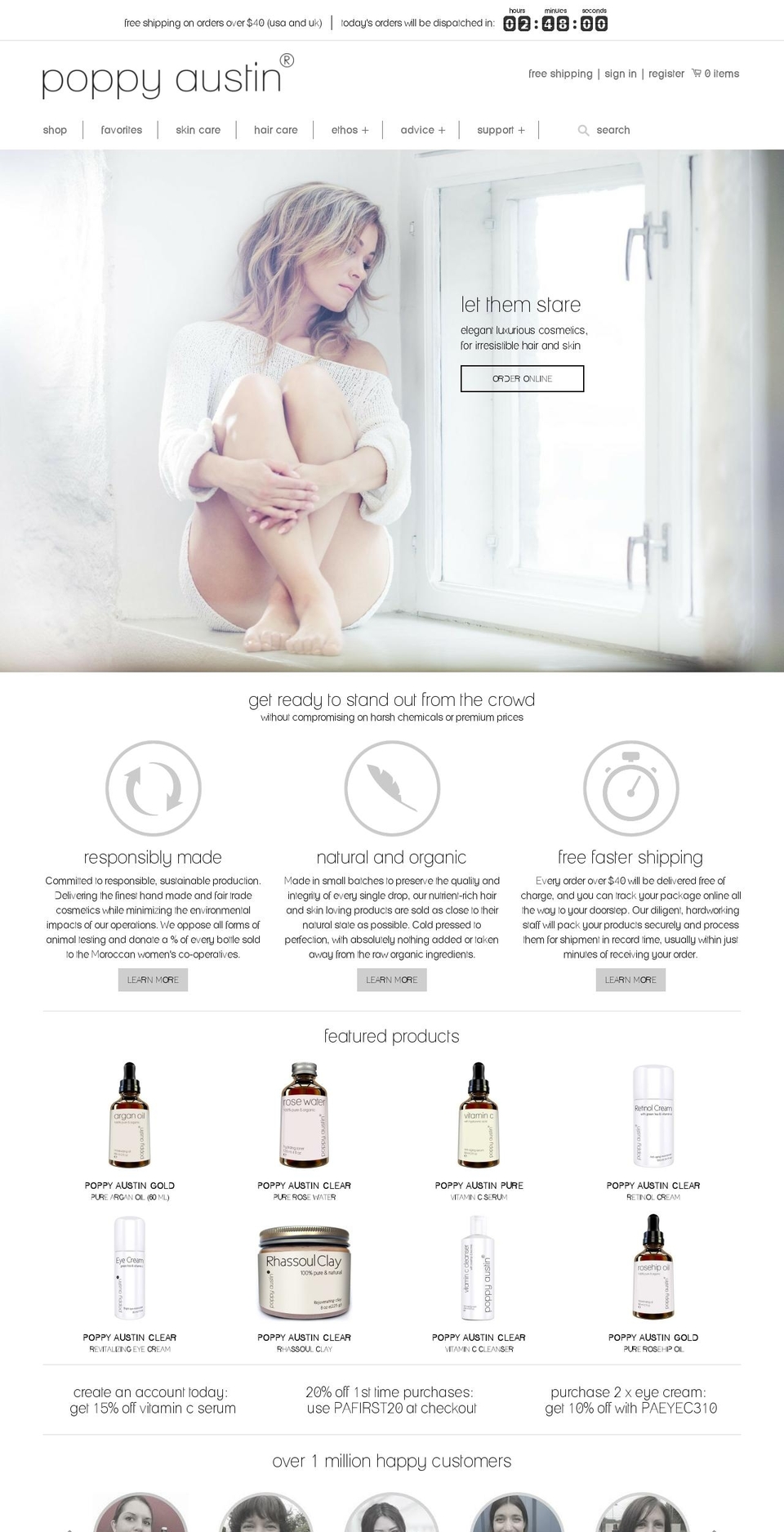 poppyaustin.com shopify website screenshot