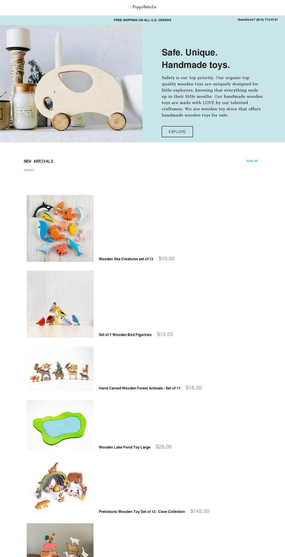 poppybabyco.com shopify website screenshot