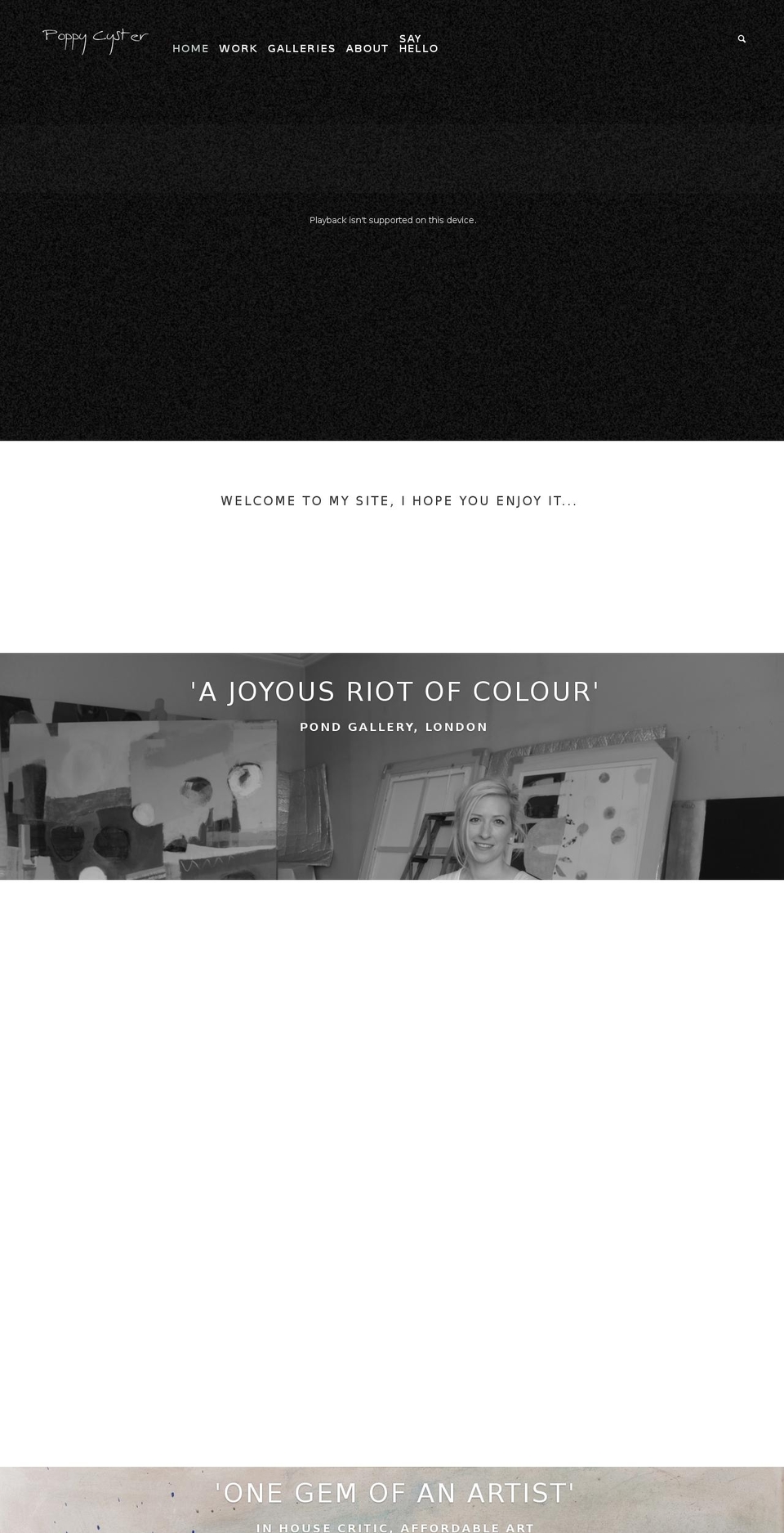 poppycyster.com shopify website screenshot