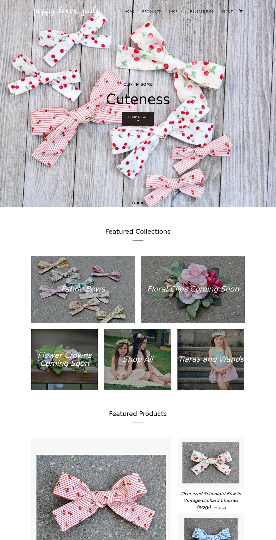 poppylovesjade.com — Shopify storefront screenshot