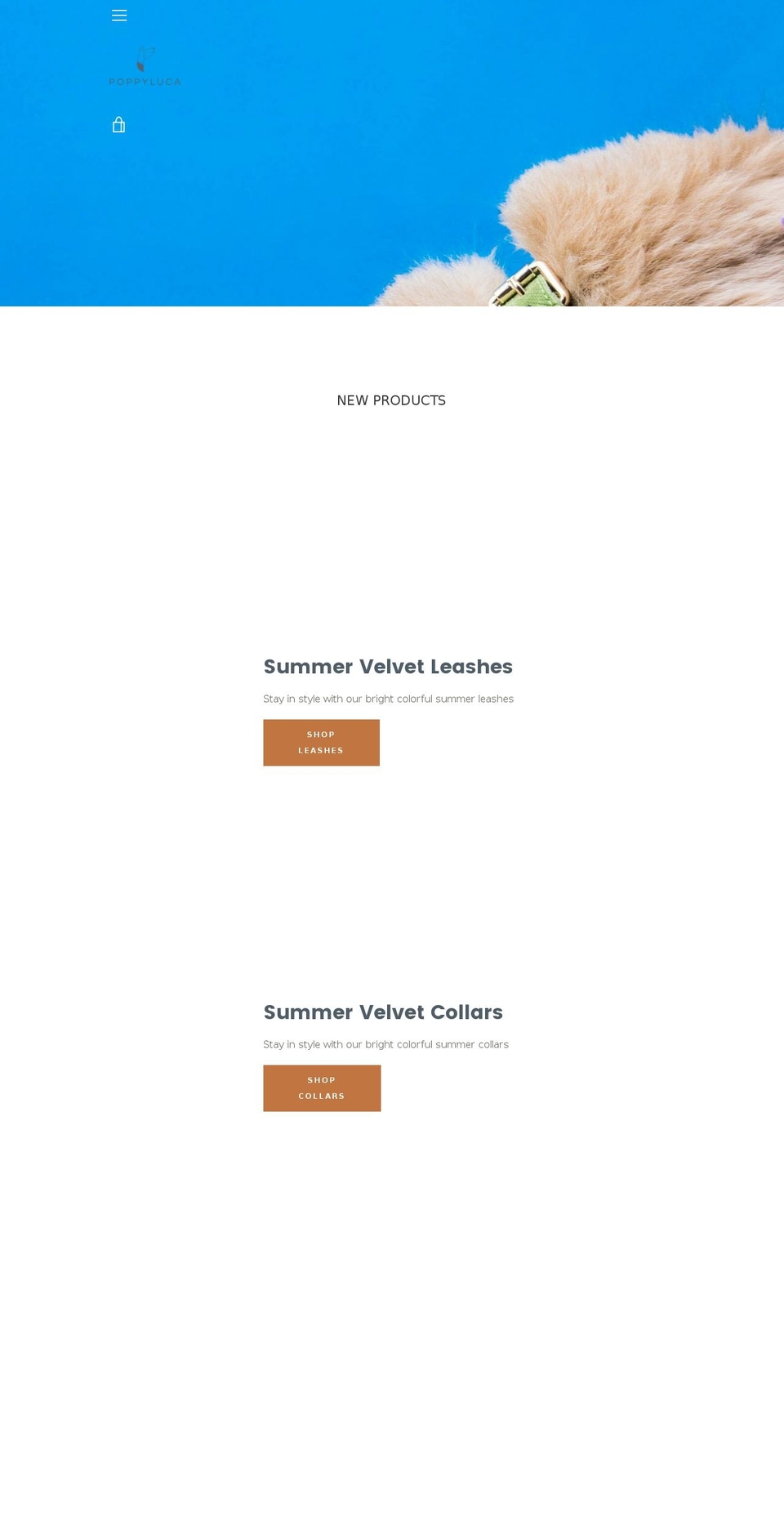 poppyluca.com — Shopify storefront screenshot