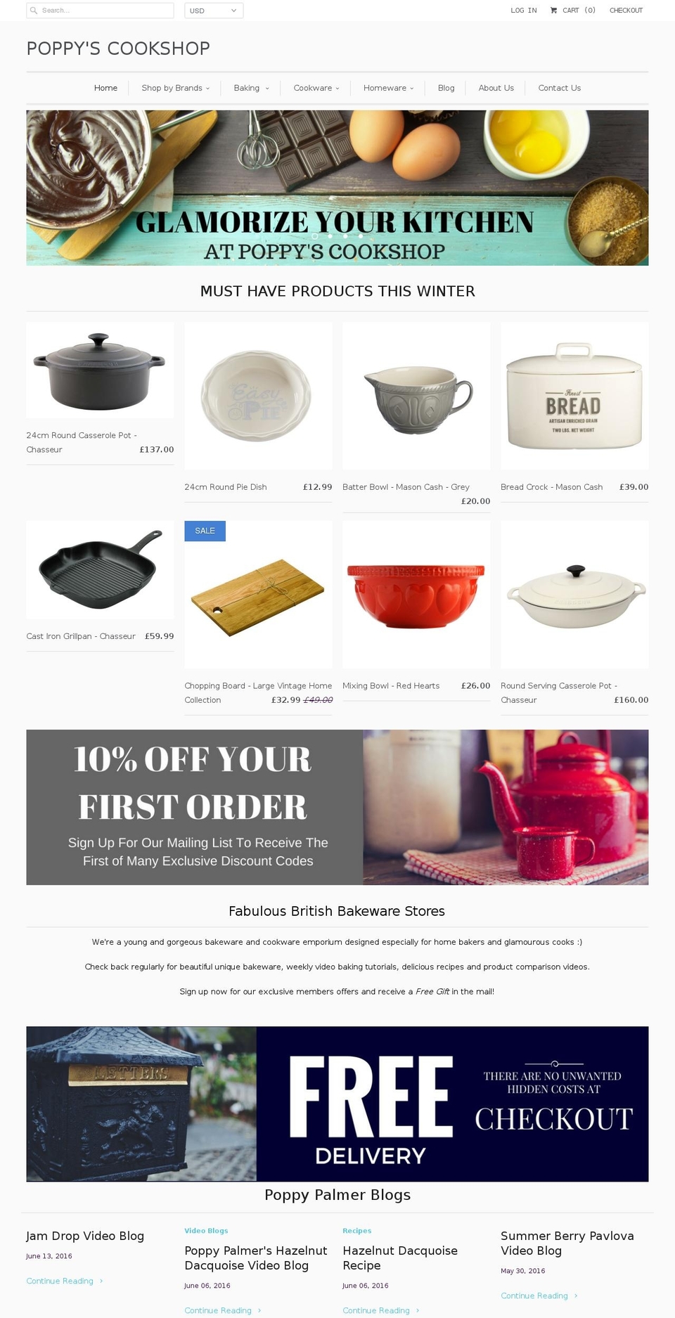poppypalmer.com shopify website screenshot